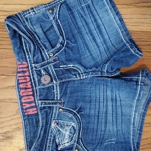 Hydraulic jean shorts womens size 0